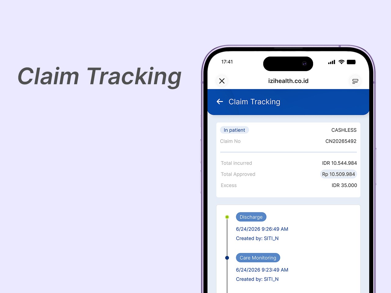 Myizihealth screen 2