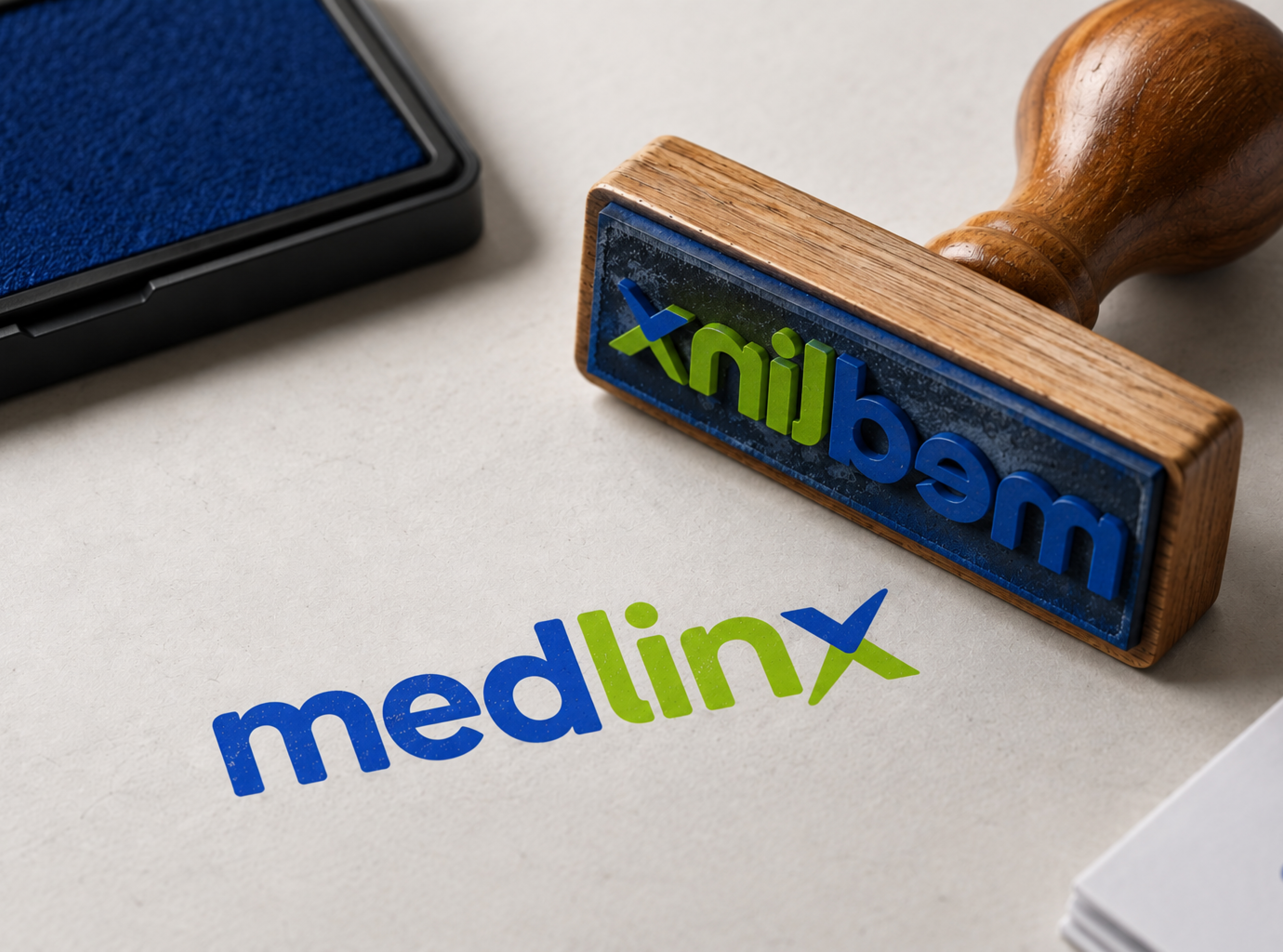 Rubber stamp mockup