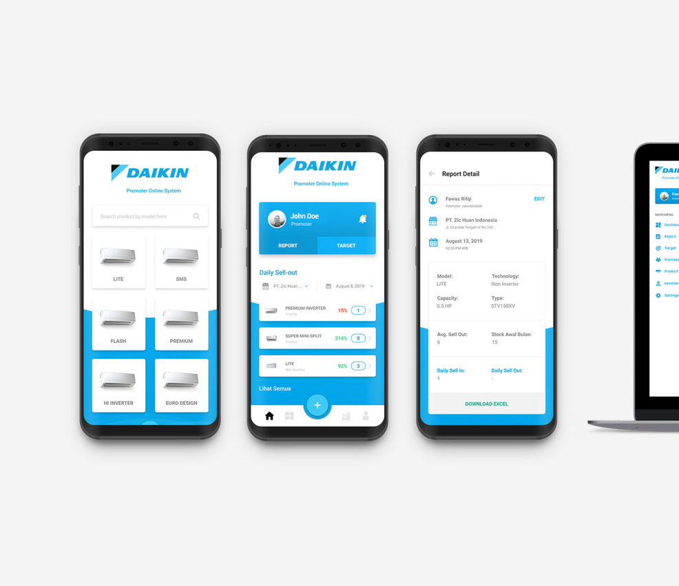 POS Daikin Apps screen 1
