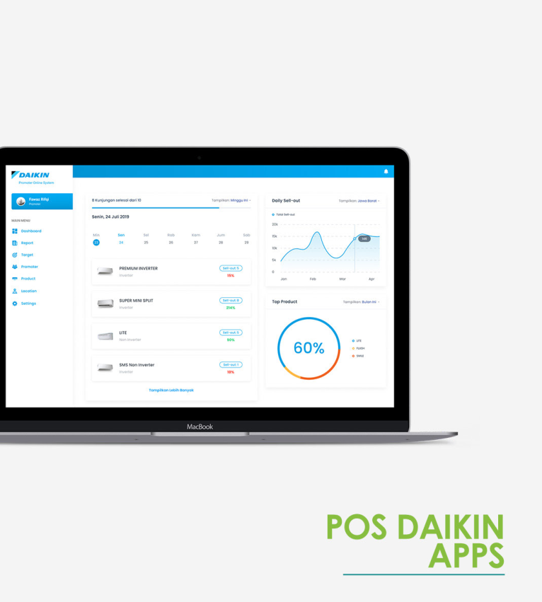 POS Daikin Apps screen 2